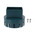 thumbnail image 2 of Downspout Adapter Plastic Drain Adapter Replacement Downpipe Converter Connector with Screws Green L 3x4in, 2 of 4