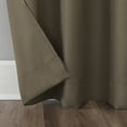 thumbnail image 4 of No. 918 Sora Semi-Sheer Casual Textured Grommet Curtain Panel, Mocha, 40x84, 4 of 5