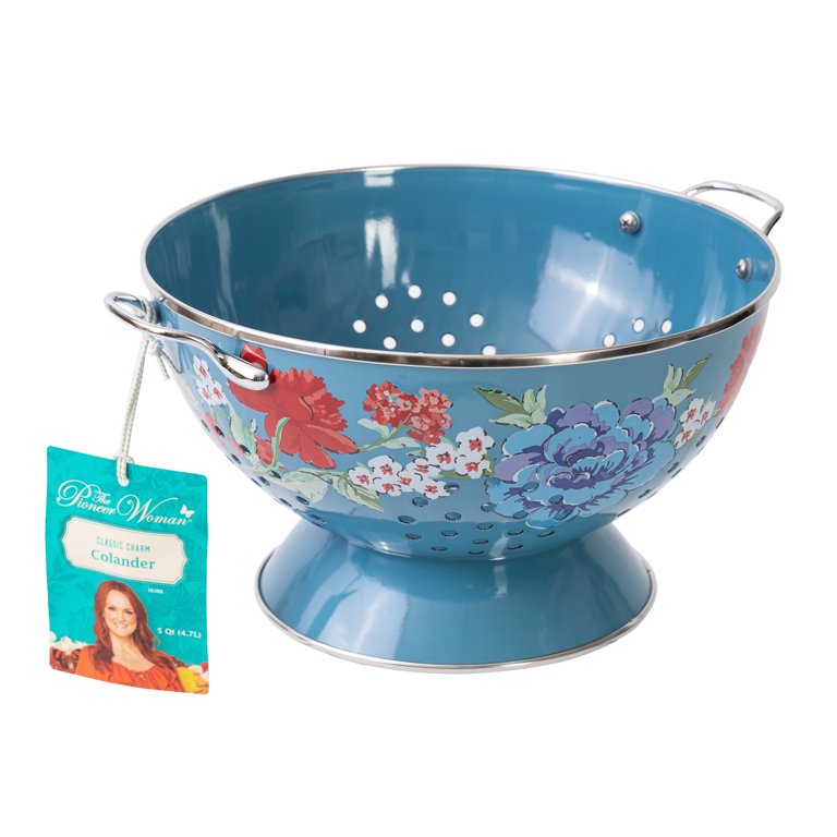 The Pioneer Woman 5 Quart Ceramic Colander - Walmart.com  Pioneer woman  kitchen, Pioneer woman kitchenware, Pioneer woman dinnerware