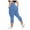 Blue, variant on vigerkar Plus Size Leggings with Pockets for Women, High Waisted Capri Yoga Workout Pants Cropped Tights Green, 3XL