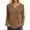 Brown, variant on Women's Classic V-Neck Long Sleeve T Shirt for Everyday Comfort with Soft Casual Fit Top