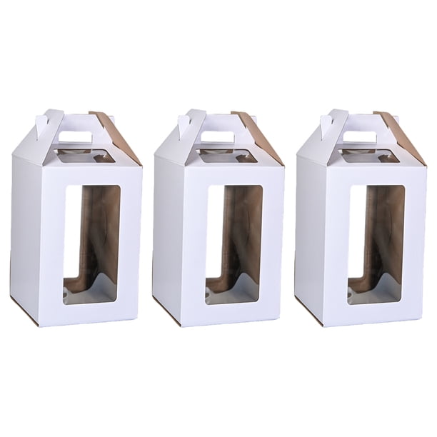 Toystoory 3 pack/lote caja de cartón duradera y ligera para embalaje de negocios caja de embalaje para negocios Herramientas y accesorios para hornear 3 piezas+10*10*12 pulgadas