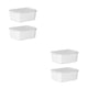 thumbnail image 2 of Naiovety Contenedores de almacenamiento transparentes - Fácil organización Tapa transparente Grado alimenticio Apilable Blanco lechoso 2 Blanco lechoso 2 piezas 2Conjunto, 2 of 6