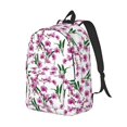thumbnail image 2 of Balery Orchids Flowers Vintage Canvas Backpack for Men and Women - Large Capacity, Durable Travel Laptop Bag for School, Work, Hiking, and Outdoor Activities, 2 of 7