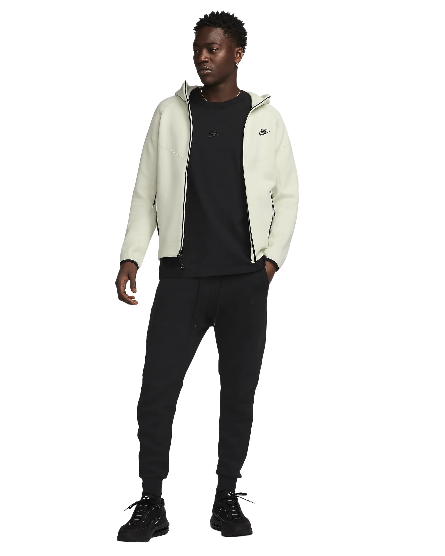 NIKETECH 黒 s Nike Tech Fleece Full Zip Up Hoody Size X-Large XL in Dark