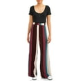 thumbnail image 2 of Juniors Striped Smocked Waist Pants, 2 of 5