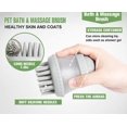 thumbnail image 5 of Cepillo de masaje, dispensador de jabón y champú para perros y gatos compatible con el aseo diario> enjuaga el abrigo mientras se quita la pelusa y el cabello Afortunado Sencillez, 5 of 5