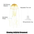 thumbnail image 3 of Unique Bargains Aquarium Jellyfish Glow Decor Fish Tank Fluorescent Jellyfish Ornament Orange 2.3"x5.9" with Suction Cup, 3 of 6
