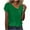 Green, variant on Otaozi Summer Tops For Women Plus 2025 Vacation Womens Plus Size Tops Short Sleeve Tunic Plus Size Blouses For Women 4X-5X Cotton Beach Vacation Clothes For Women Petite