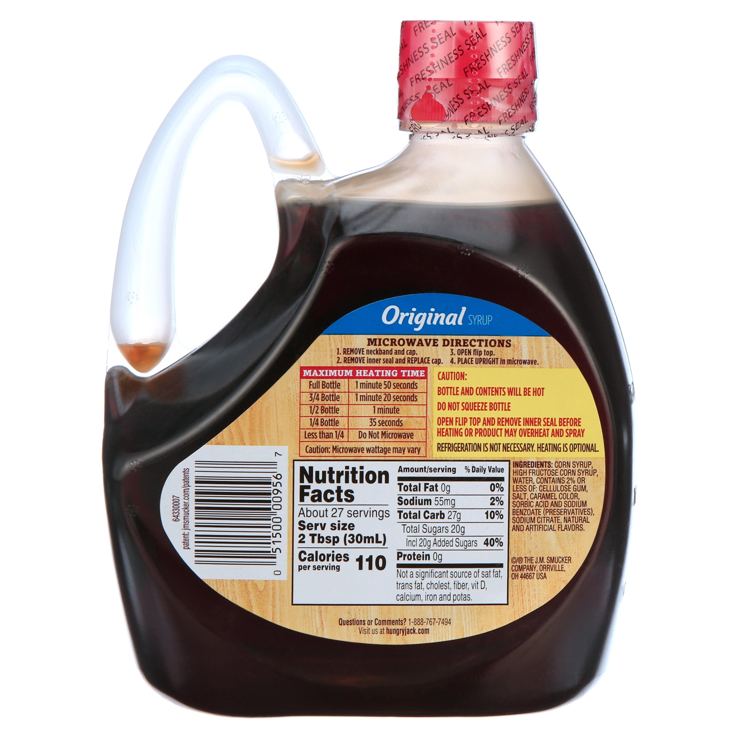 Hungry Jack Original Microwaveable Syrup, 27.6-Fluid Ounce