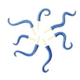 thumbnail image 1 of 7 piezas de tentáculos de monstruo marino, tentáculos de pulpo, estacas impermeables para Halloween Azul, 1 of 8