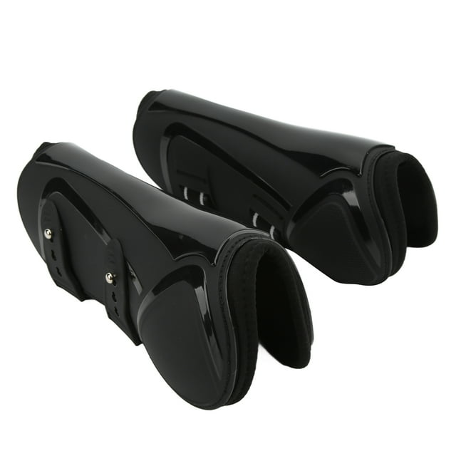 Horse Shoes, Splint Boots For Horses Open Front Boots Horse Boots For Horses Front Feet PU Shell Elastic Neoprene Secure Horse Leg Guard For Jumping, Trail Riding, and