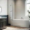 thumbnail image 2 of Sunny Shower 34" W x 58" H Frameless Hinged Tub Door in Chrome Finish, 2 of 8