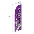 thumbnail image 6 of Beauty Salon Feather Flag Kit - 13.5ft Swooper Flag with Pole Set, Ground Spike, Cross Base and Weight Bag - Printed in The USA, 6 of 7