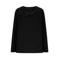 thumbnail image 5 of Bow Knot Crew Sweaters for Women Casual Ribbed Knit Pullover Long Sleeve Fall Outfits 2025 Sweaters Round Neck Solid Knit Pullover Tops Business Casual Outfit Thermal Clothes, 5 of 6