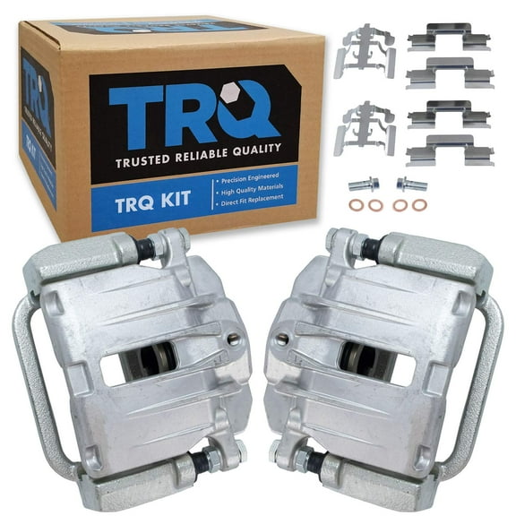 TRQ Rear Brake Caliper Set Compatible with 2003-2005 Cadillac DeVille 2006-2011 DTS 2003-2006 Chevrolet Silverado 1500 2007 Silverado 1500 Classic GMC Sierra 1500 Sierra 1500 Classic