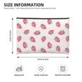 thumbnail image 4 of Haiem Hand Drawn Strawberry Music Lover Merch Makeup Bag, Cosmetic Bag,Singer Fans Cosmetic Bag, Portable Stationary Storage Organizer, Travel Makeup Bag, 4 of 8