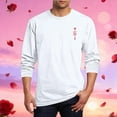thumbnail image 5 of qucoqpe Valentine's Day Shirts for Men 2026 Spring Fashion Casual Love Heart Printed Long Sleeve Tops Loose Pullover Blouse, 5 of 5