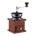 thumbnail image 1 of Manual de café molino de café molino de café con cajones Manulador de tierra de madera Muller para viajes para acampar en casa Regalos de vacaciones, 1 of 9