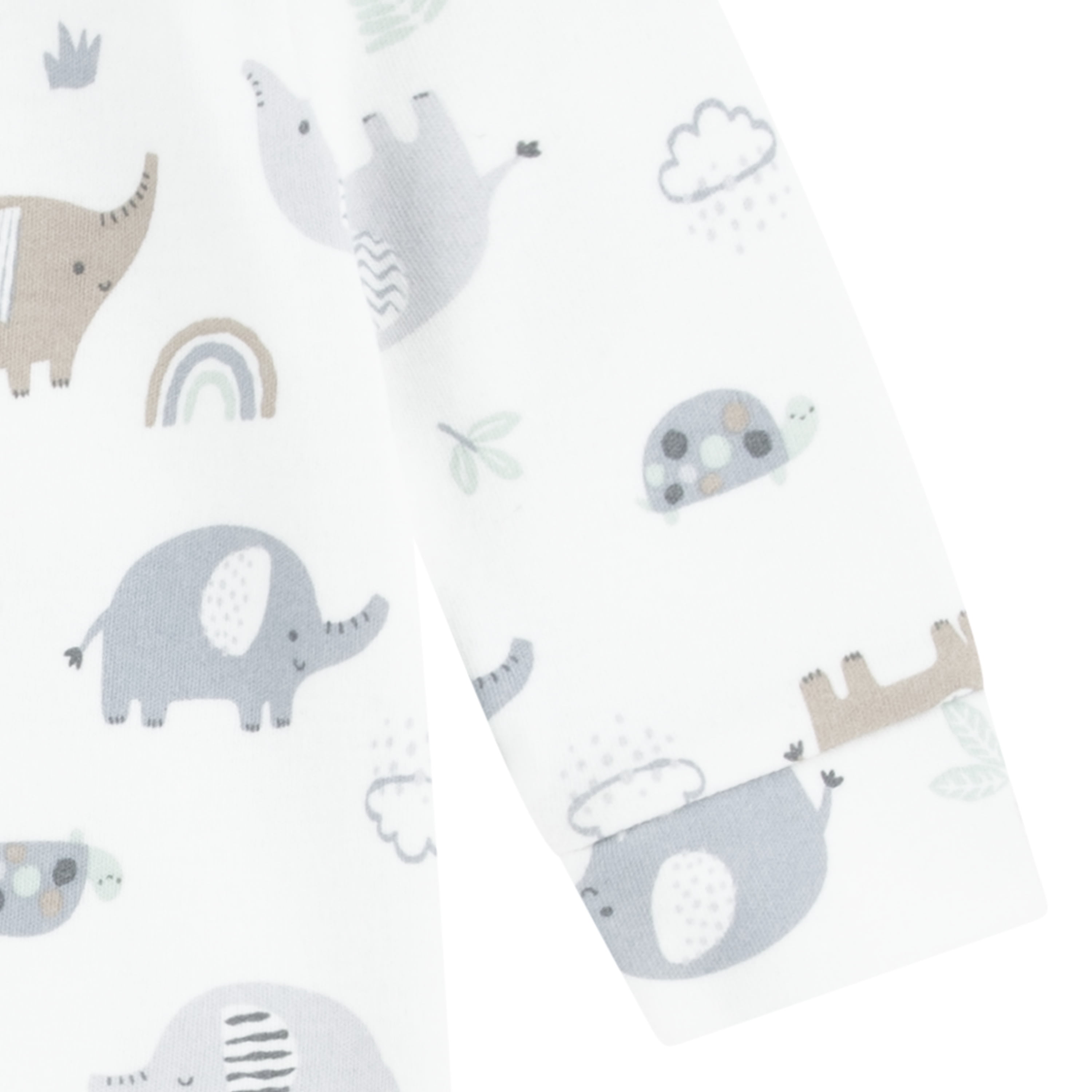 Huggies Baby Boy Alex The Elephant Printed Organic Cotton Sleep and Play, Sizes NB-9M