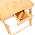 thumbnail image 2 of SalonMore Natural Bamboo Bed Tray Adjustable Laptop Folding Bed Table, 2 of 5