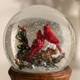 thumbnail image 3 of Ashfield & Harkness Paire de Cardinals de la Forêt Boule à Neige Décorative avec Boîte à Musique à Remonter, 3 of 7