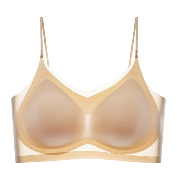 2026 Nouveau! Soutien-Gorge en Soie Glacée Ultra-Fin Sans Couture Grande Taille - Soutien-Gorge Sans Fil Invisible Confortable pour Femmes