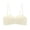 White, variant on EliteGoogv Front Closure Bras For Women Wireless Bras For Women Seamless Bras For Women On Non Small Bust Womens Bras Everyday Bras For Women White S