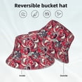 thumbnail image 2 of Bingfone Rooster Head Bucket Hat for Men Women,Packable Reversible Printed Sun Hats,Fisherman Outdoor Travel Hiking Beach Caps, 2 of 7