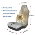 thumbnail image 3 of Lsque Elegant Ivory Flower Pattern Car Seat Covers for Front Seats , Waterproof Seat Covers for Cars, Sporty Front Seat Covers,Car Seat Cover Protector Front Seats, 3 of 5