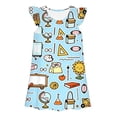thumbnail image 7 of FYDUU Toddler Girls Back To School Dress Cute Print Sleeveless Summer Dresses Comfortable Casual Sundress First Day of School Outfit for Kids Girl 3-4 Years, 7 of 7