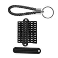 thumbnail image 4 of Anti-lost Phone Number Plate Car Keychain Pendant Auto Vehicle Phone Number Card Keyring Key Chain, 4 of 7
