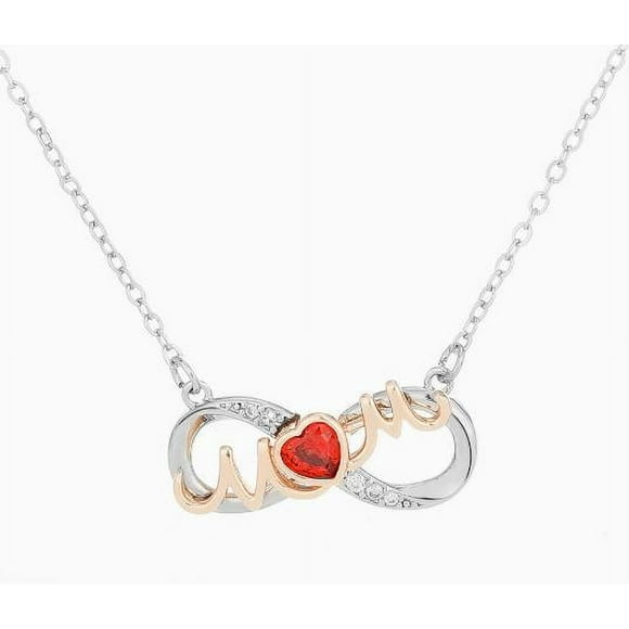 CIMAXIC Birthday Mothers Day Necklace Elegant Dainty Chain Crystal Heart Necklace Love Mom Present For Women Trendy Aesthetic Birthday Jewelry,11.02"X1.06"X0.24"