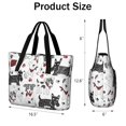 thumbnail image 3 of Tote Bag for Women - Scribble Dogs Shoulder Bag - Large Utility Work Duffle Bag with Zipper Handbag for Travel, Work, Sprots, 3 of 5