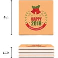 thumbnail image 3 of RYLABLUE Merry Christmas Set of 6 Coaster for Drinks, Absorbent Ceramic Stone Coasters Cup Mat with Cork Base for Home Kitchen Room Coffee Table Bar Decor, 3 of 4