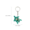 thumbnail image 3 of LEEYNEER Keychain Pendant Sea Turtle Key Keyring Beach Purse Bag Charms Decoration Keys Resin Car Handbag Creature Animal, 3 of 8