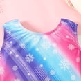thumbnail image 6 of Bathing Suits for Girls Girls Gradient Crew Neck Sleeveless One Piece Swimsuit with Snowflake Print Tankini Summer Swimwear for Toddler Kids Purple 9 Years-10 Years, 6 of 6