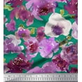 thumbnail image 1 of Soimoi polyester Crepe Fabric Flower Watercolor Printed Craft Fabric by the Yard 52 Inch Wide, 1 of 1