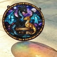 thumbnail image 2 of Fourth-Wing Dragon Suncatcher Ornament, Onyx Storm Brave the Dark Suncatcher, Book Lover, Xaden Riorson Suncatcher, 2 of 4