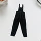thumbnail image 1 of Pantalones de figura de mujer a escala 1:6, overoles de mezclilla, accesorios de cosplay, decoración de muñecas, pantalones en miniatura para figuras negro, 1 of 10
