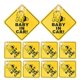 thumbnail image 4 of Baby in Car Sign with Suction Cup for Safety 10Pcs Yellow Car Sticker, 4 of 5