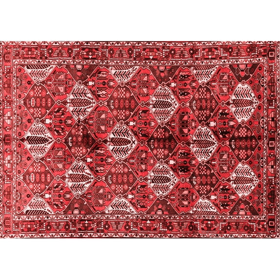 Ahgly Company Indoor Rectangle Persian Red Traditional Area Rugs, 6' x 9'