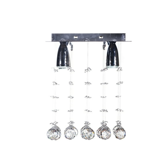 Candil de Cristal Cortado Gamalux Williams Krystal Flat de 4 Luces