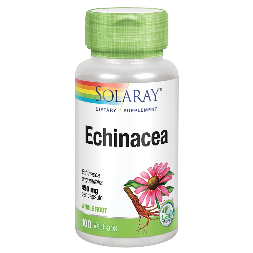 Solaray Echinacea Angustifolia Root 450 mg - 100 Capsules