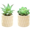 thumbnail image 1 of 2 uds simulación de flores artificiales bonsái suculento moda pequeños adornos artificiales plantas verdes artificiales, 1 of 5