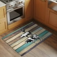 thumbnail image 3 of Farmhouse Animals Bathroom Rug Washable 2x3 Entryway Rug Non Slip Vintage Wood Country Cow Pig Chicken Front Door Mat Low Pile Indoor Doormat Throw Floor Carpet for Kitchen Bedroom Entrance, 3 of 8