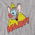 thumbnail image 2 of Pinky and The Brain Narf Women's T Shirt, Athletic Heather, Small, 2 of 6
