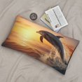 thumbnail image 7 of Disketp Sunset Dancing Dolphin A Pillowcase, Queen Size Pillow Cases for Bedroom,Office,Sofa, Pillow Cover with Envelope Closure - 20x36in, 7 of 7