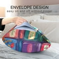 thumbnail image 4 of Yayeee Pillowcase Standard Size Set of 2 Satin Wrinkle Resistant Pillow Case, Blue Jam, 4 of 7