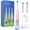 Pink, variant on Rotating Kids Electric Toothbrush with 2 Brush Heads 3 Modes Rechargeable Toothbrush 30-Day Battery Life | IPX7 Waterproof, 1 USB Charger with Charger Block